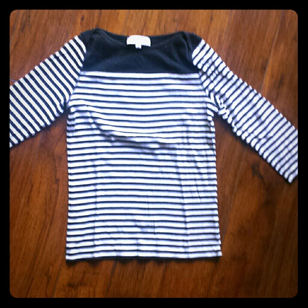 Black and white stripes shirt